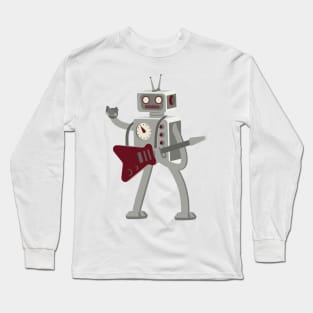 Cartoon robot rocker Long Sleeve T-Shirt